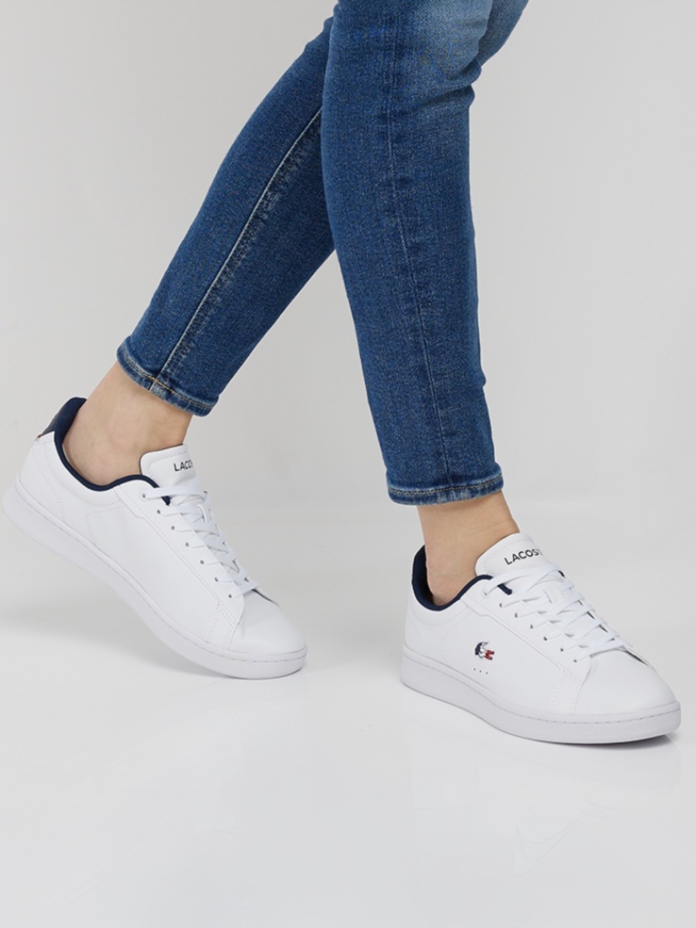 Lacoste Women's Carnaby Evo Tricolor Leather Sneakers - Picture 10 of 12